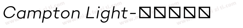Campton Light字体转换